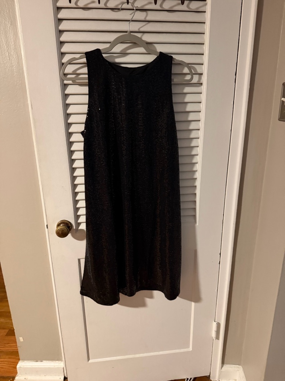NWT Halogen Black Sequin Sundress- large